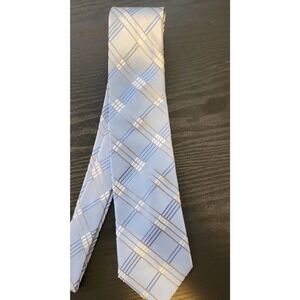 Michael Kors Mens‎ Formal Necktie 59"Lx3.5"W Blue Stripes Neck Tie